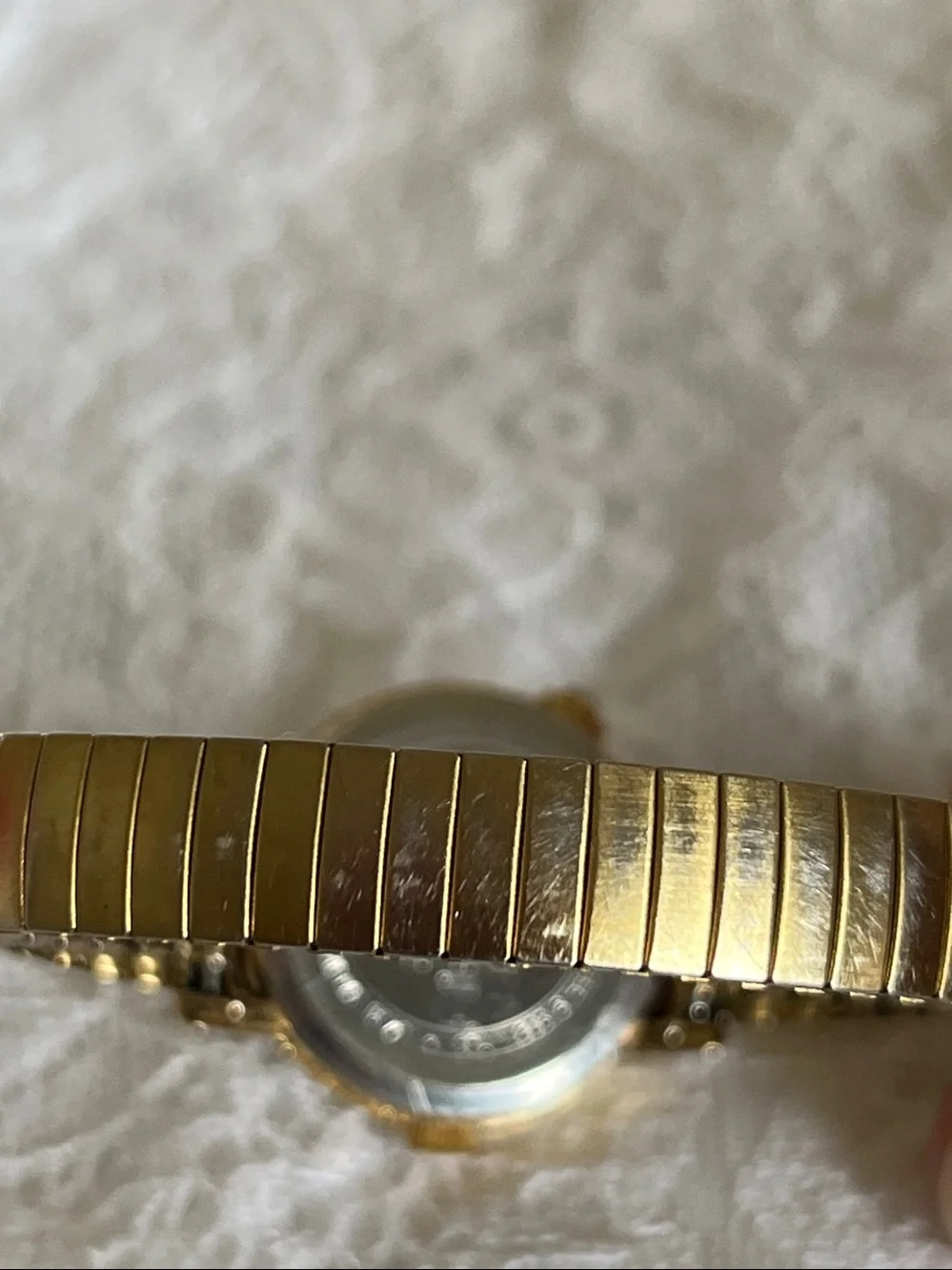Timex Gold Tone Ladies Watch with White Dial